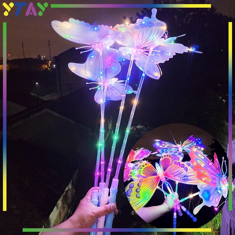 Tongkat Bintang Peri Tongkat Peri Mainan Anak Tongkat Nyala Lampu Led Bentuk Capung Tongkat Nyala