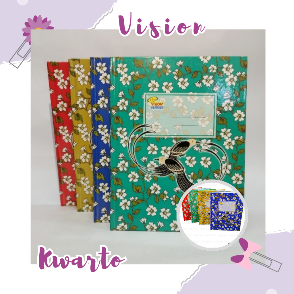 

BUKU TULIS VISION HARD COVER KWARTO KUARTO QUARTO ISI 100 LEMBAR