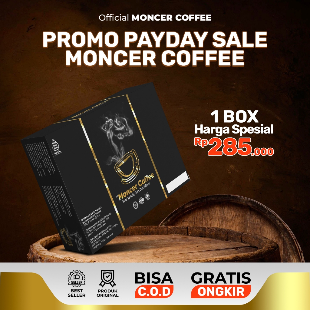 

Promo Gajian NF CoffeeMonceer Lebih Hemat | Kopi Pria Nikmat Tanpa Efek Samping Halal BPOM