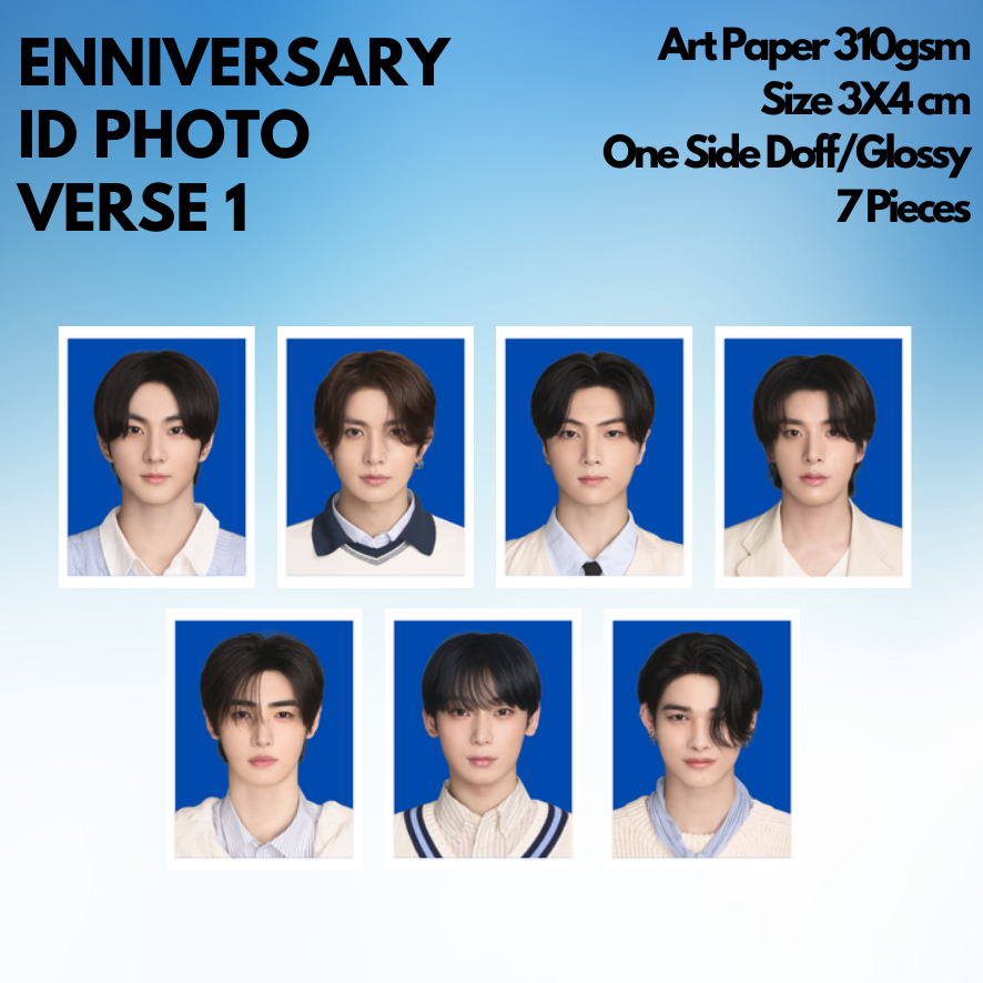 [KUKIRA] ID Photo 3x4 Jungwon Heeseung Jay Jake Sunghoon Sunoo Ni-ki Engene Enniversary