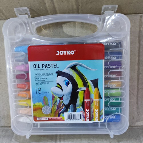 

Crayon Joyko OP-18s / Krayon Minyak isi 18 Warna / Oil Pastel OP 18S For Drawing Water Resistant