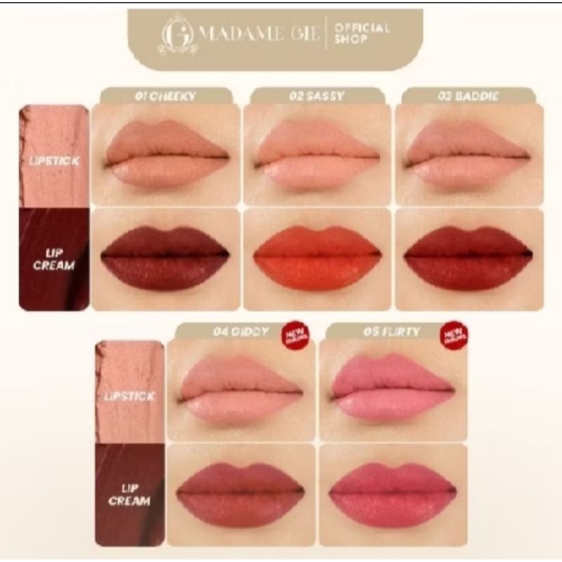 (TERMURAH) Madame Gie lip charmseeker ombre