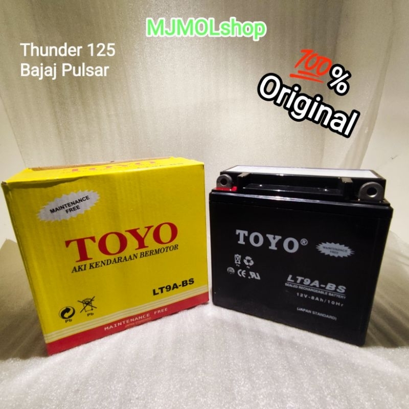 Aki Kering TOYO YB7A LT9A-BS Motor SUZUKI Thunder 125 dan Kawasaki BAJAJ