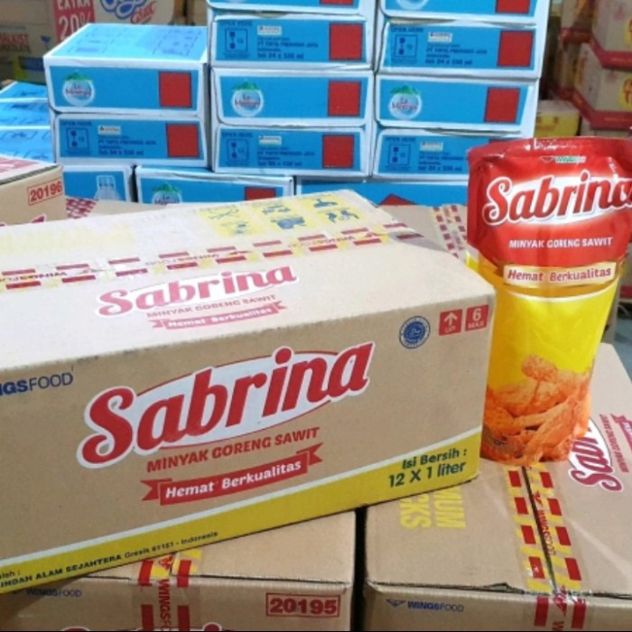 

MINYAK SABRINA 1L DUS ( 12 POUCH )