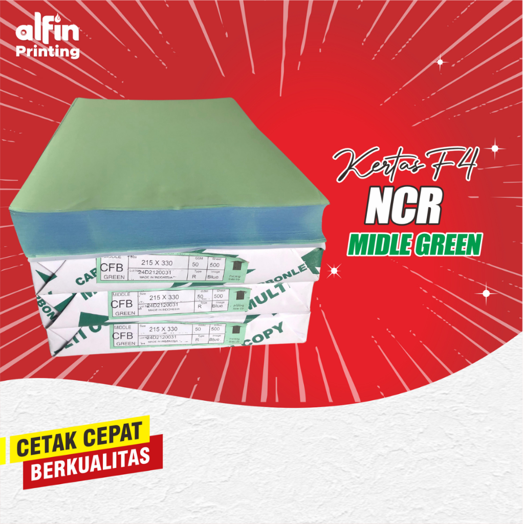 

Kertas NCR MIDLE GREEN, Cetak Nota, Surat Jalan 3 Ply