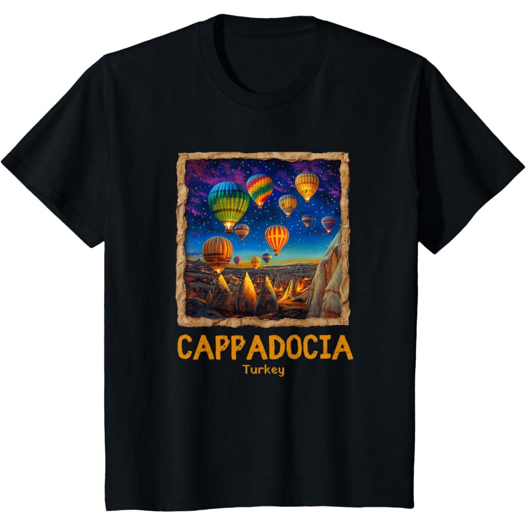 Baju Kaos Anak Turkey Cappadocia Souvenir / Cappadocia T-Shirt
