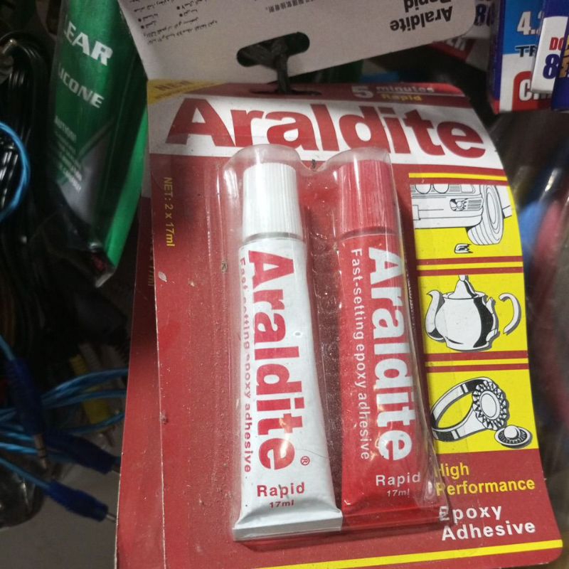 Araldite Rapid Epoxy Adhesive / lem speaker araldite kering 5 menit 17 ml