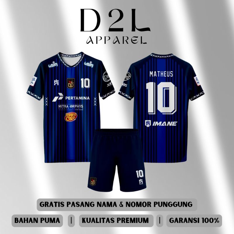 JERSEY FUTSAL BLACKSTEEL MANOKWARI BLUE FULL PRINTING
