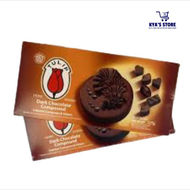 

Tulip Dark Chocolate Compound 225 gr (tanpa dus)