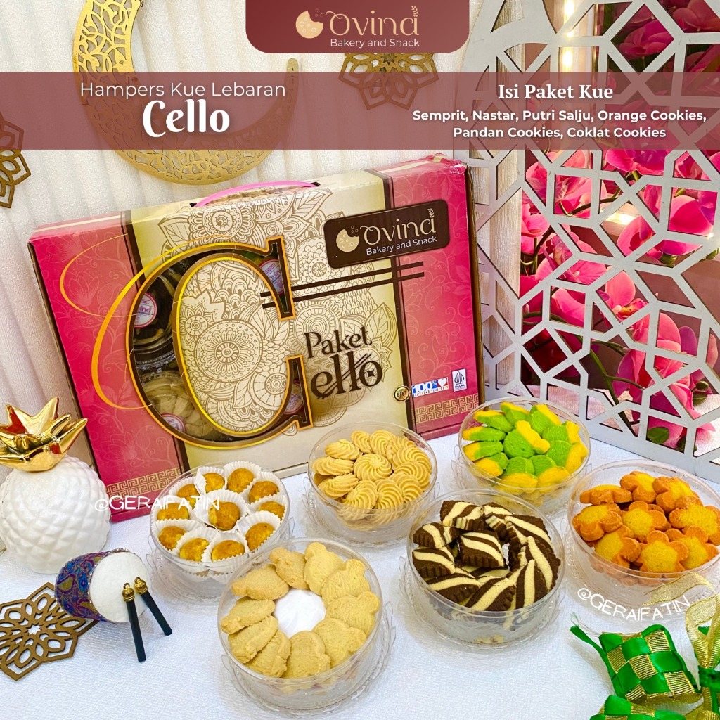 

PAKET OVINA CELLO PARCEL RAMADHAN KUE KERING 6 TOPLES HAMPERS LEBARAN 2025