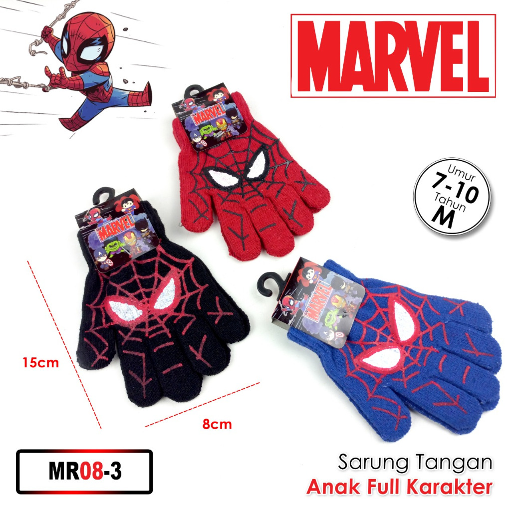 KAOSKAKIMURAHJKT - Sarung Tangan Spiderman Anak Umur 6-10 tahun