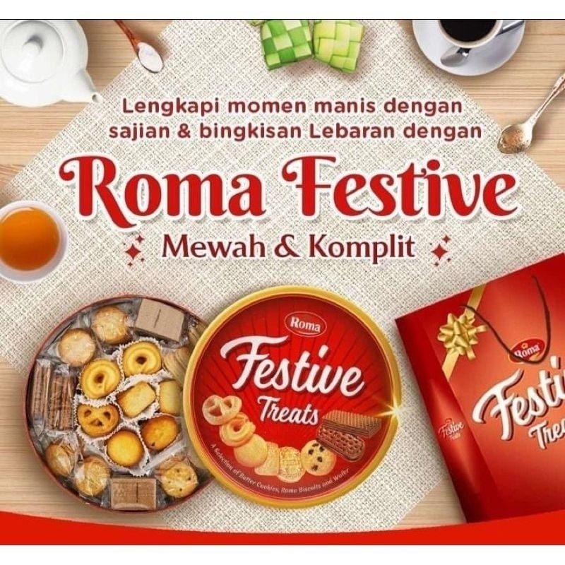 

ROMA FESTIVE TREATS KEMASAN KALENG 675gr