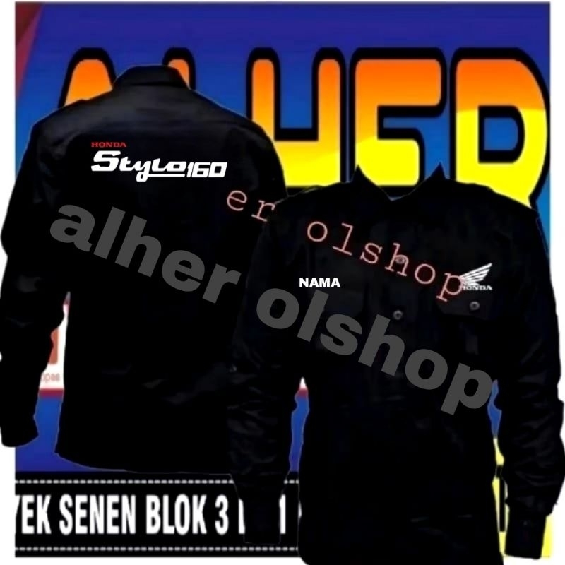 Kemeja Honda Stylo baju Honda Stylo seragam Honda Stylo pdh Honda Stylo kemeja kerja Honda Stylo baj