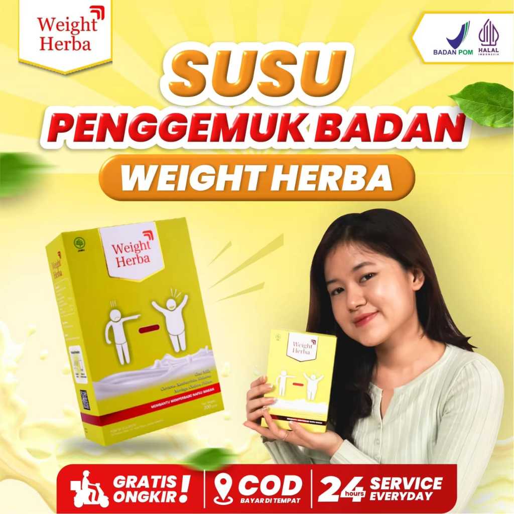 

PROMO!! WEIGHT HERBA 100% Original | Susu Penggemuk & Penambah Berat Badan | Tingkatkan Nafsu Makan