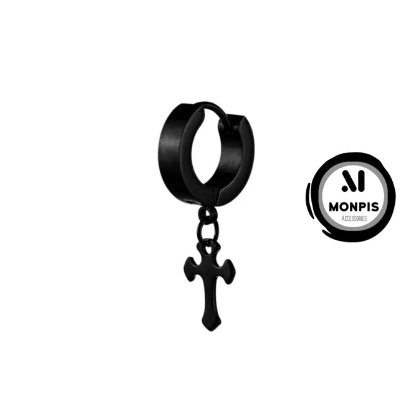 Anting salib Anting tindik Anting salib hitam Anting korea Anting pria wanita