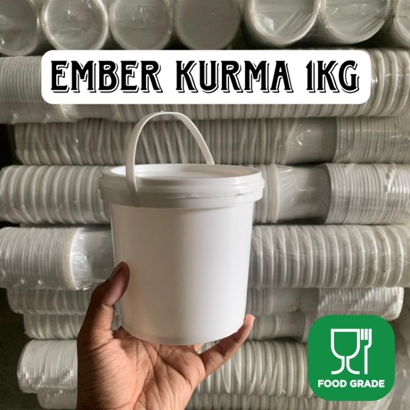 Ember kurma 1 kg | Pail Kurma 1 Kg (FOOD GRADE)
