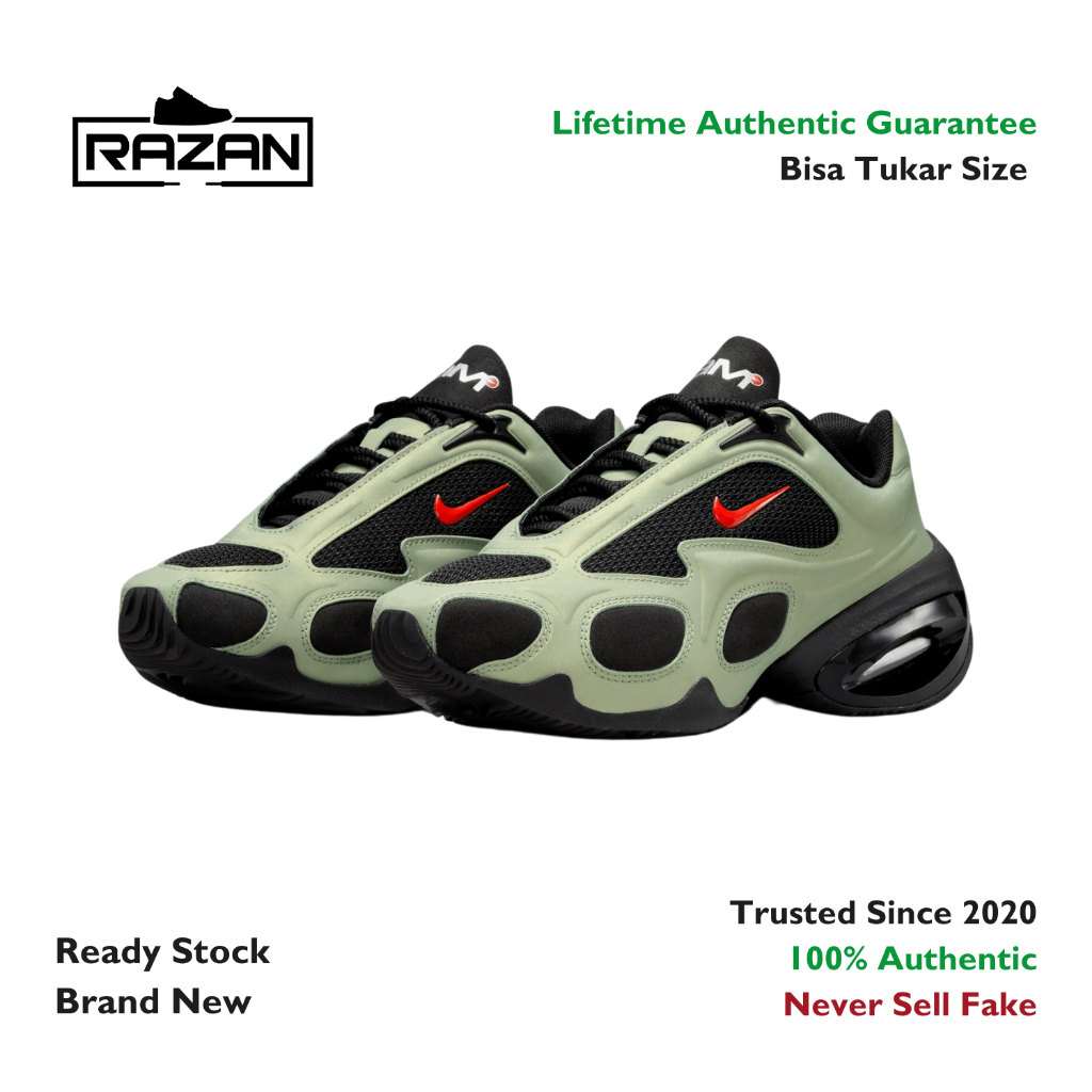 Nike Air Max Muse Oil Green 100% Authentic Original