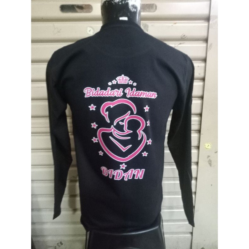 KAOS LENGAN PANJANG BIDAN CUSTOM