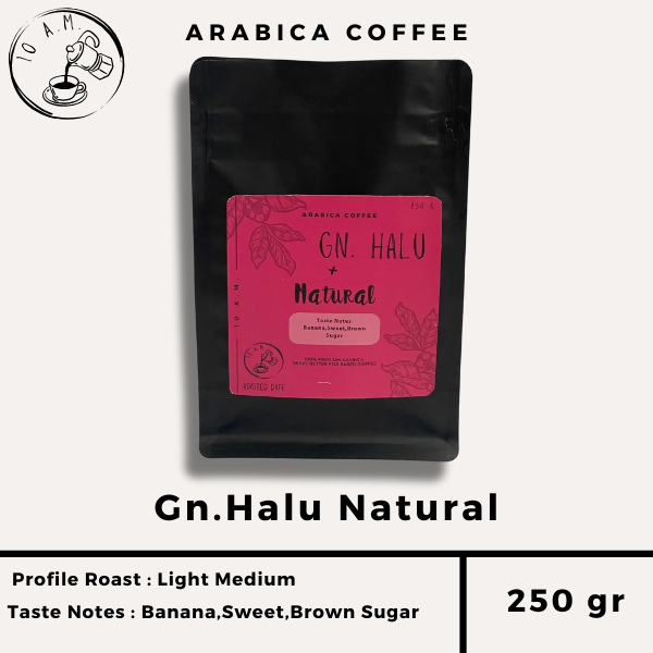 

10AM ROASTERY - Kopi Arabika Gn. Halu Natural (250 gr)