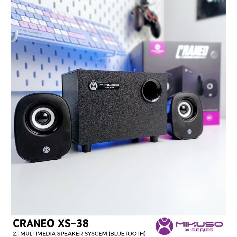 Mikuso X Series Speaker Multimedia Kabel Bluetooth Craneo XS-38