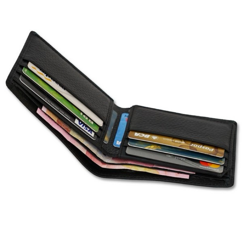 Dompet Pria Minimalist Original Leather - Jayuwan Dompet Pria B1 Kulit Asli