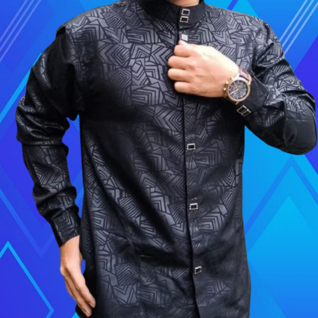 kemko sultan original embos baju koko muslim pria dewasa terbaik