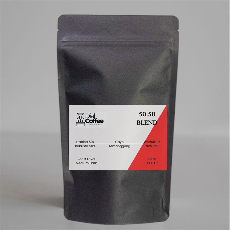 

Biji Kopi 50.50 Arabica Robusta Roasted Beans Kopi Susu Blend 500 Gram