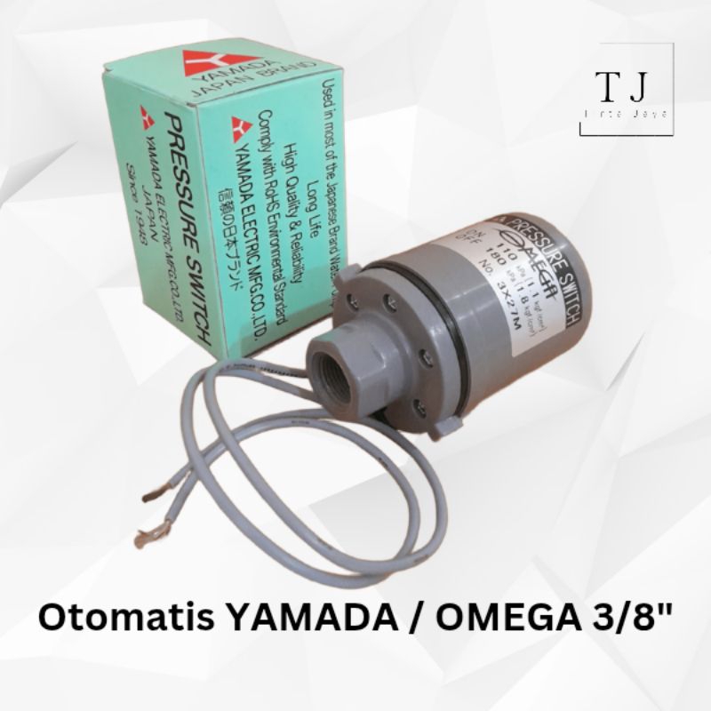 Otomatis Pompa Air Yamada Omega Drat 3/8" SANYO Pressure Switch Jepang