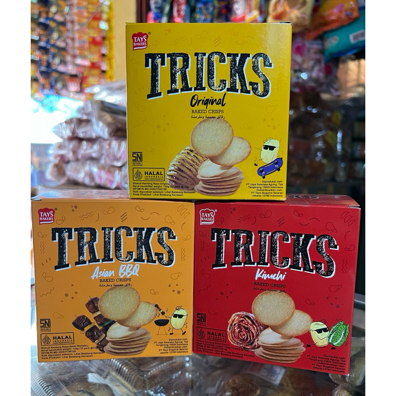 

Trick Biskuit Kentang Potato Baked Crisps ( 1 Box isi 10 Pcs )