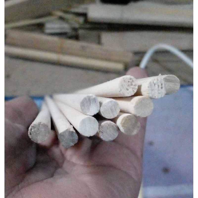 kayu dowel bulat 8 mm panjang 60 cm