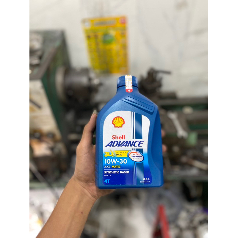 oli shell matic biru advance matic 10w30 0,8lt original shell advance biru asli