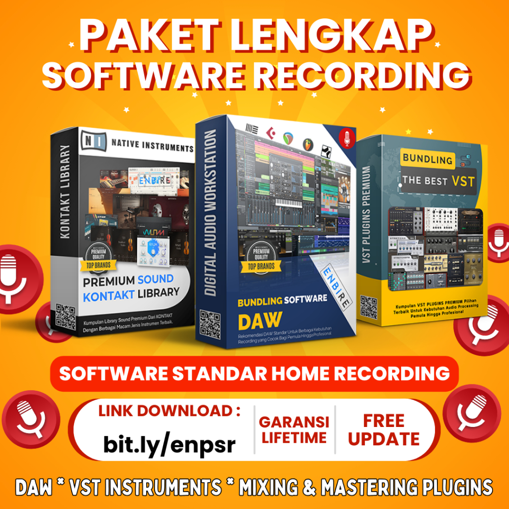 Paket Software Recording daw kontakt library vst plugin - Paket Komplit
