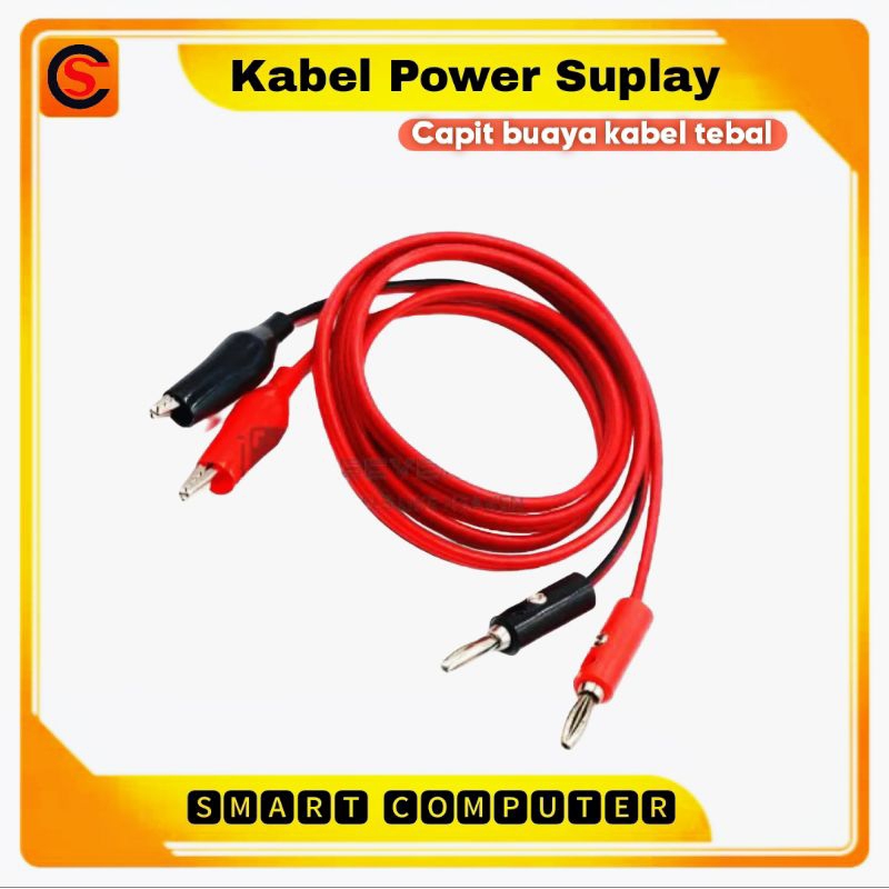 kabel power suplay atau kabel mbr capit buaya kabel tebal ya