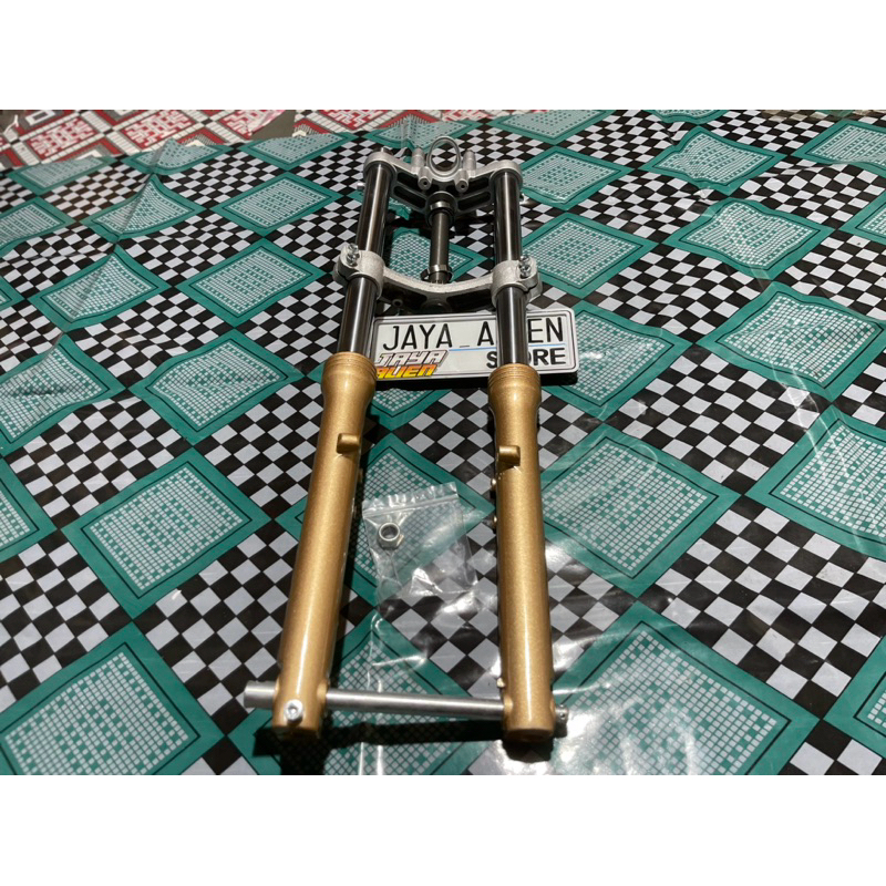 Shock Skok Depan NINJA RR Old Mitsuyo Bottom Silver Dan Gold As Crom Krom pnp TIGER MEGAPRO GL CB