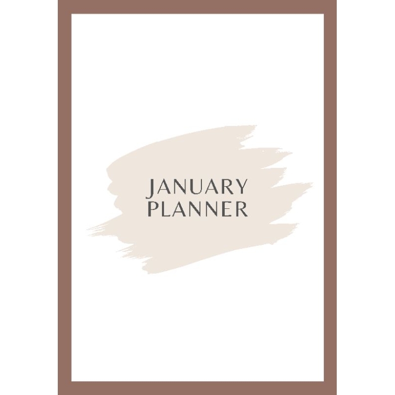 

Paket January planner elegant
