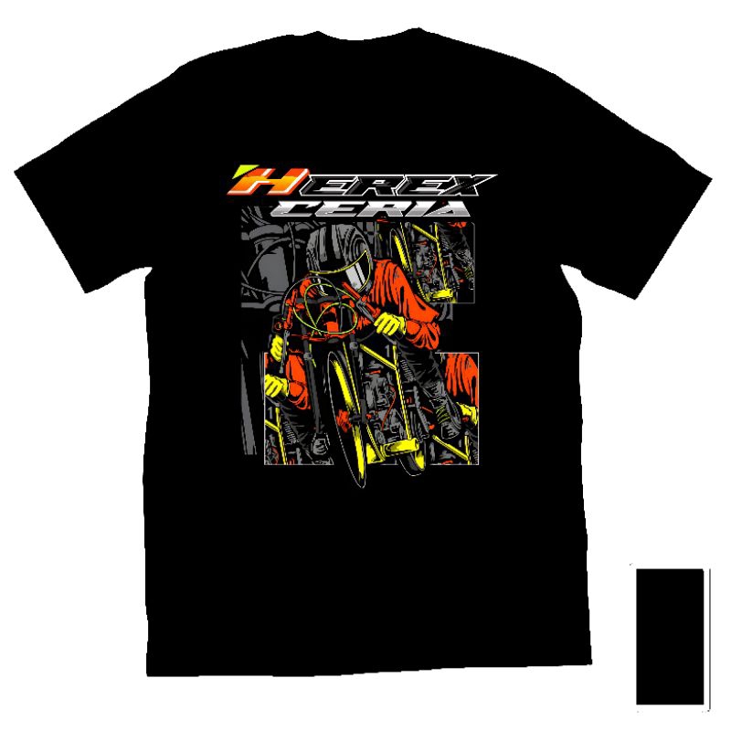 Kaos Baju Tshirt Custom Anak Cowok Cewek Dewasa Gambar Sepeda Motor CB KTM Herex 2 Stroke