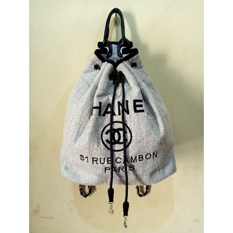 Ransel Backpack Chanel Deauville Rue Cambon Preloved