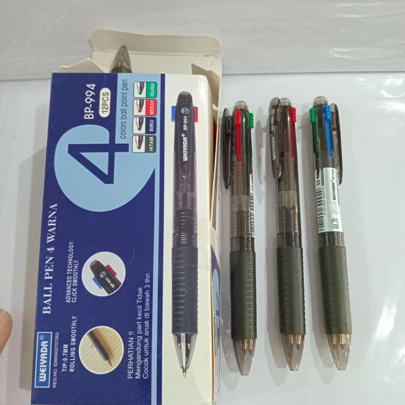 

Pulpen 4 Warna merk Weiyada bp994 / SATUAN