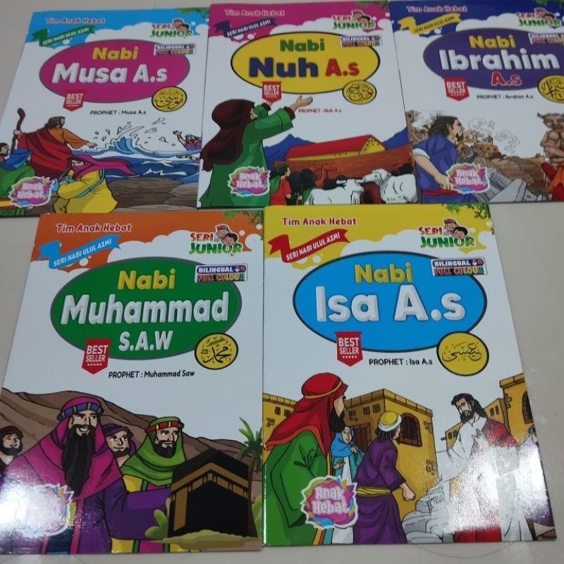 (isi 5buku) Buku Cerita Kisah Nabi Ulul Azmi - AHE (2bahasa)