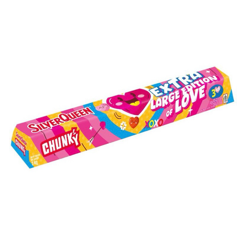 

NEW! Instant Edisi 2025 Silverqueen 3kg Valentine Chunky Bar King Jumbo