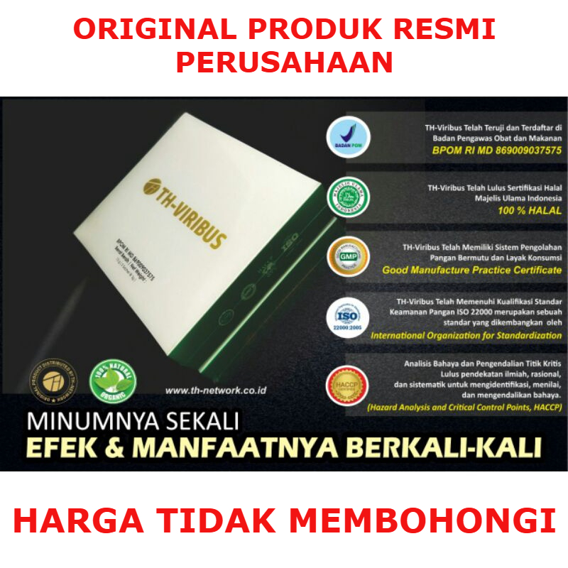 TH-VIRIBUS 1 BOX ISI 5 SACHET 3GR ORIGINAL TUNAS HIJAU