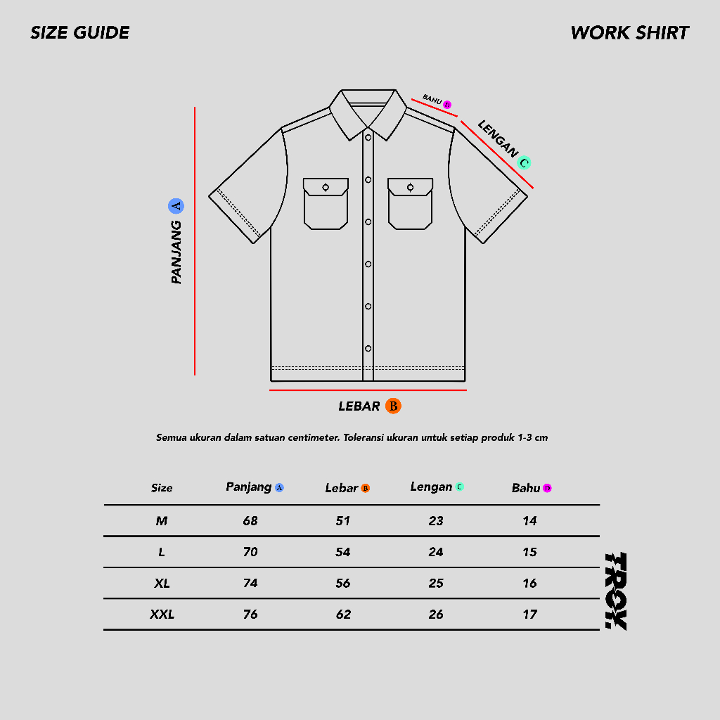 Troy Company Workshirt Workwear Engineers Black Gold Moto - Kemeja Workshirt Pria Hitam WS 2895