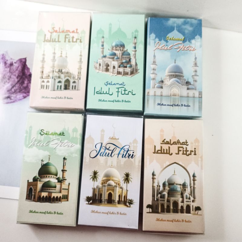 

Tk1- Amplop Lebaran Idul Fitri Panjang Serbaguna Motif Islamiah Isi 50Pcs Angpo Lebaran