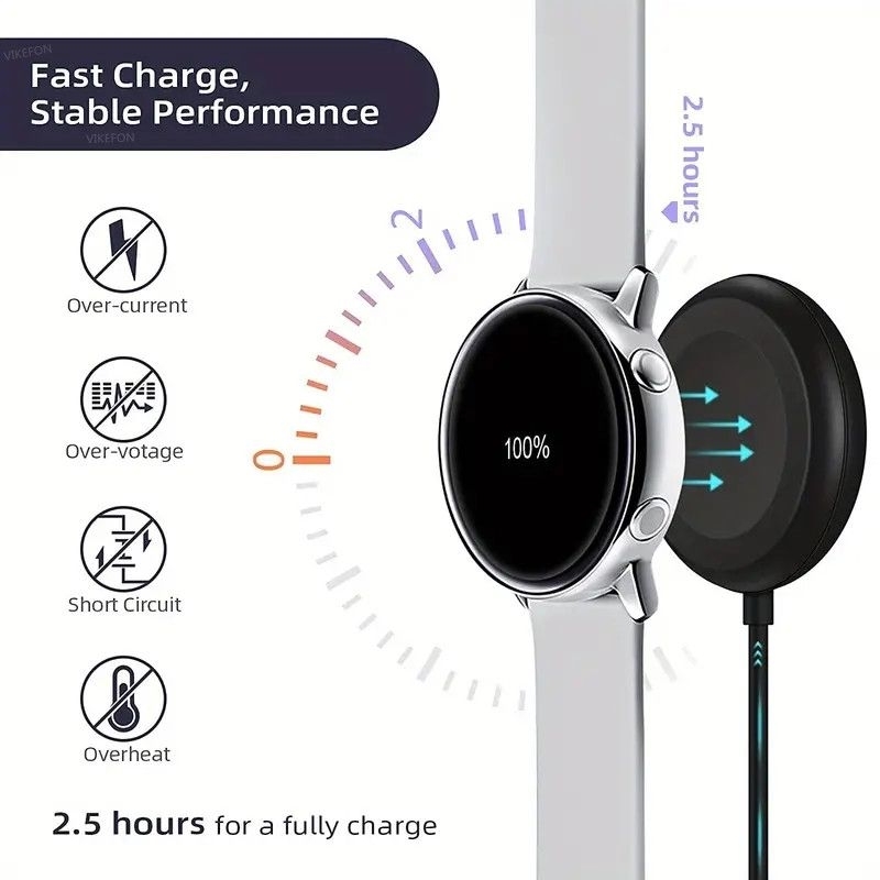 Cable Charger Kabel Samsung Galaxy Watch ACTIVE 1 2 galaxy watch 4 5 6 7 FE 8 Classic series dock - 