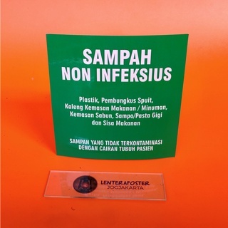 

Stiker Sampah Non Infeksius - tempat sampah Non Infeksius. Bahan stiker Vinyl laminasi Glossy