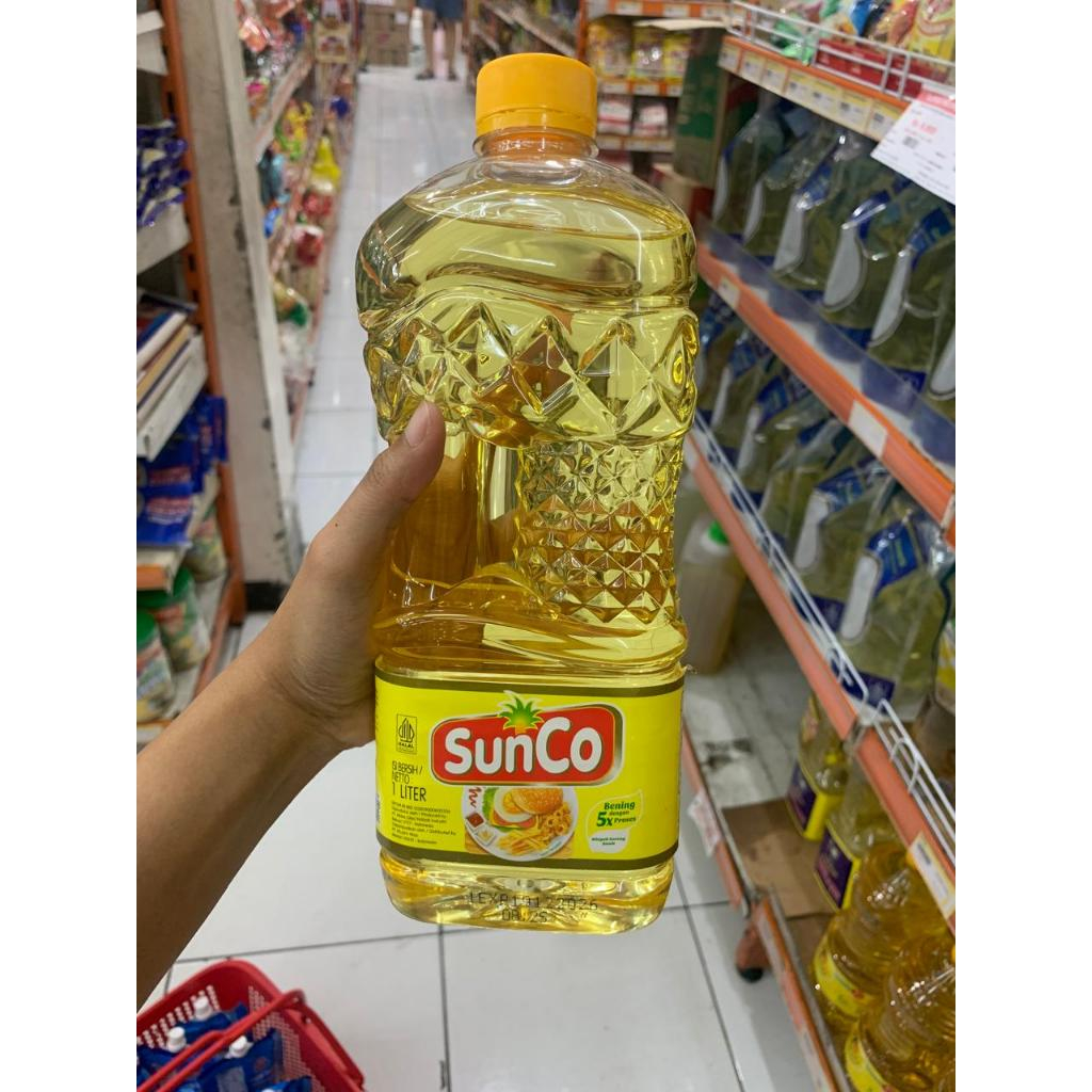 

sunco 1 liter botol minyak goreng