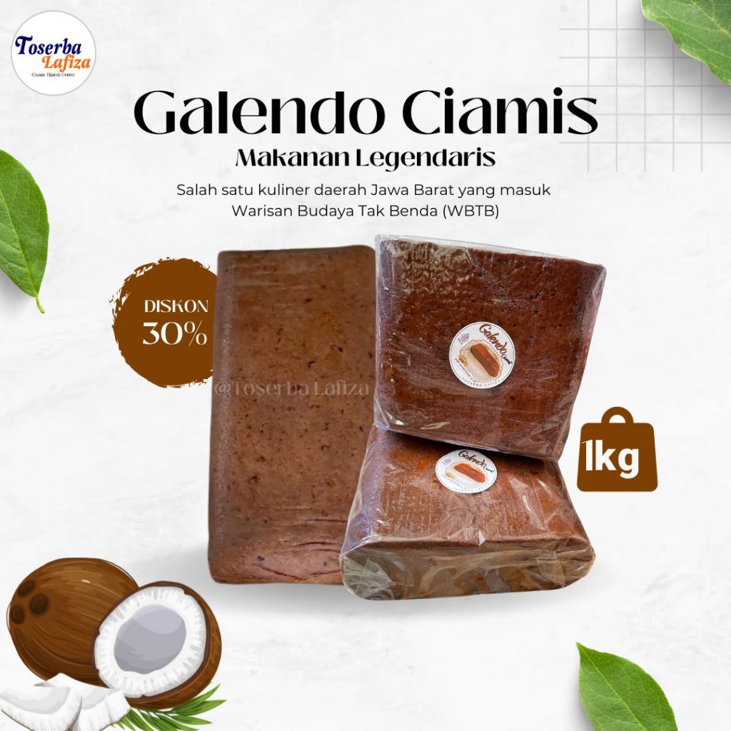 

Makanan Galendo 1KG - Cemilan Manis Legendaris Blondo Kelapa