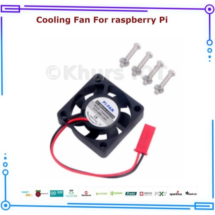 Raspberry Pi Fan Kipas pendingin Mini DC 5V Brushless