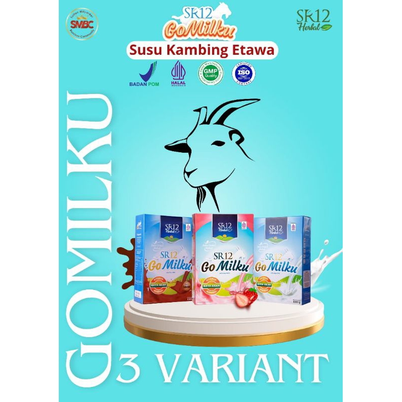 

GOMILKU SR12 (600GR) Susu Kambing Etawa Halal dan BPOM