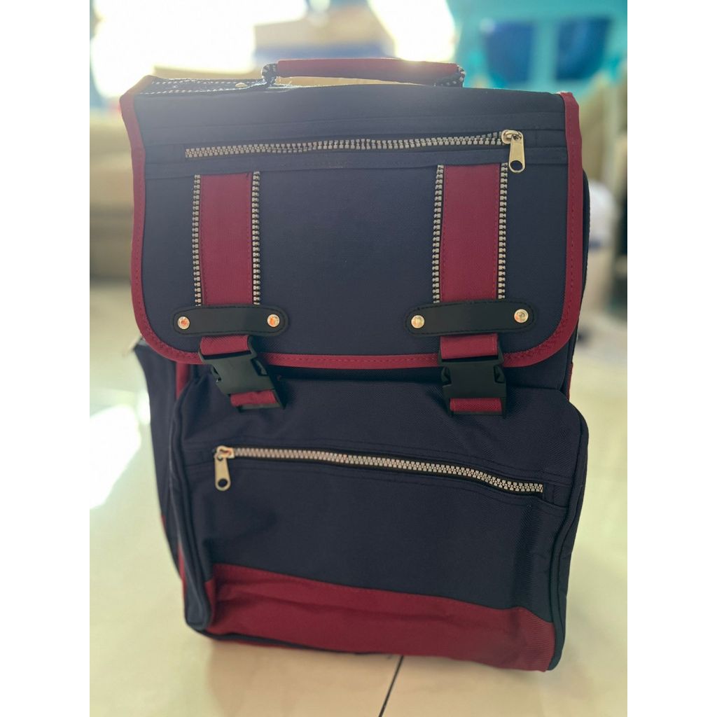 tas kain kanvas pria wanita unisex ransel slempang tali samping stok lama barang baru tidak pernah d